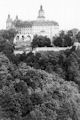 Widok oglny zamku od poudniowego-wschodu - zdjcie sprzed 1945 roku